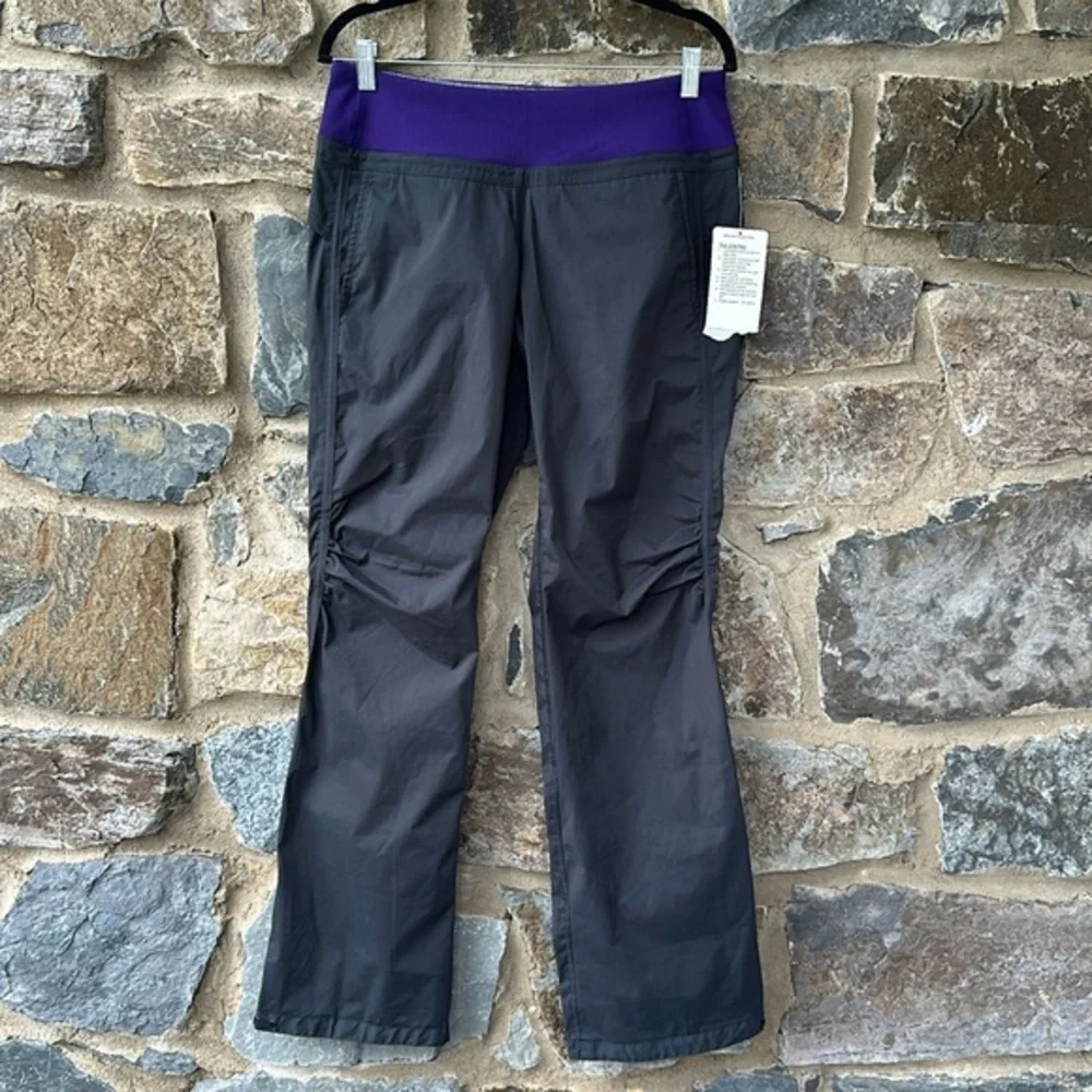 RARE NWT Lululemon Athletica Run: Ultra Pants in Grey/Purple Size 8
